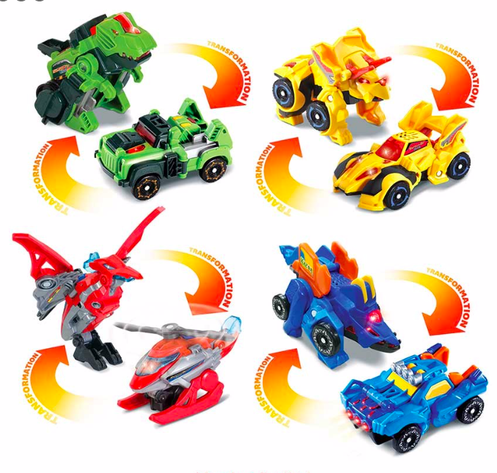 VEHICULE AVEC FONCTION PETITS SWITCH & GO DINOS ASSORTIS - Ecru