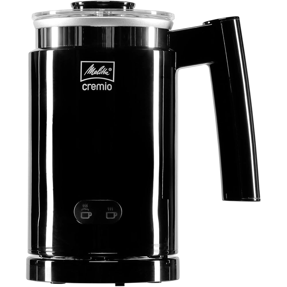 Melitta CREMIO II, Noir, 1014-02, Mousseur à Lait, Pour Lait Chaud ou Froid, Avec Revêtement Antiadhésif : Cuisine et Maison