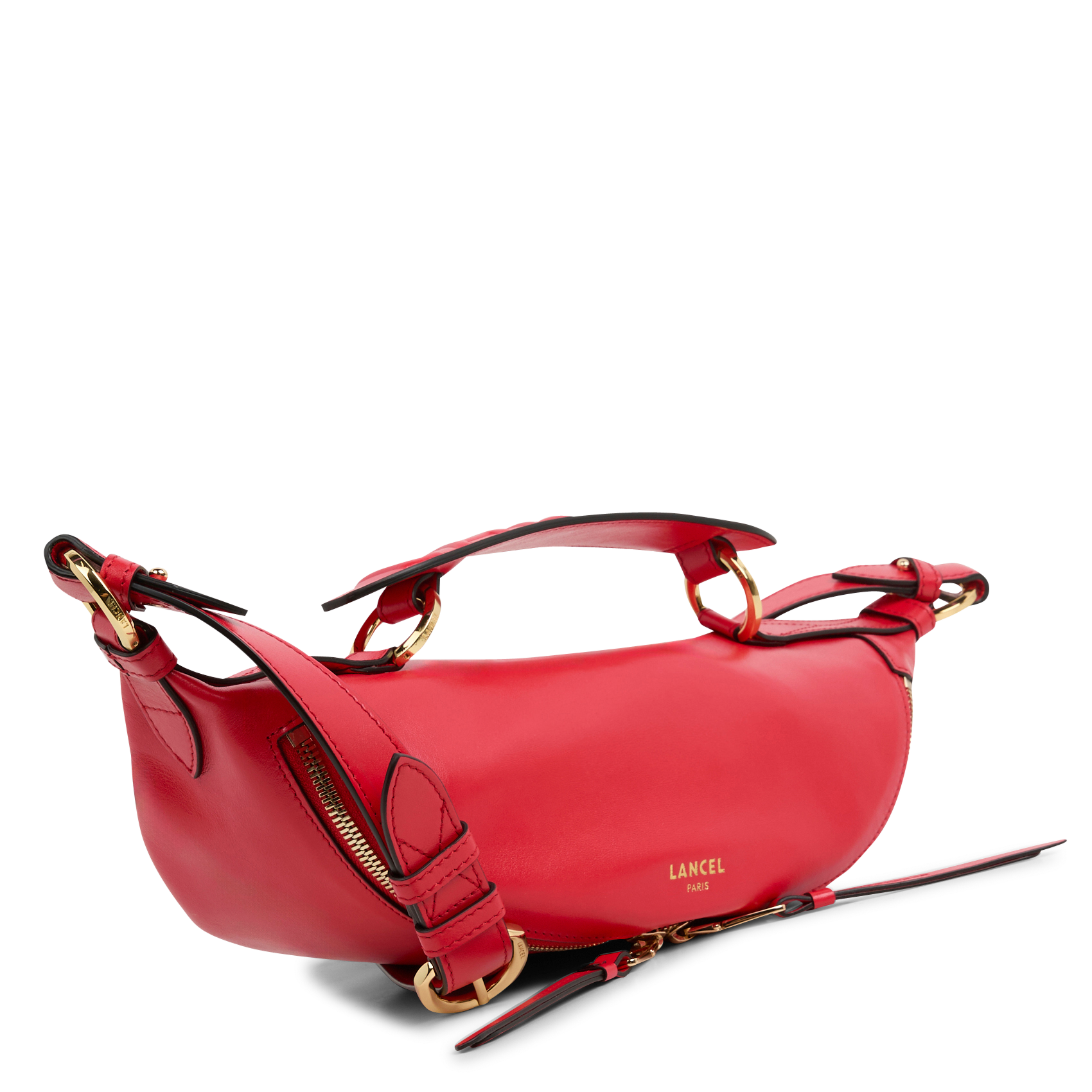 ORIGAMI S - Sac bandoulière en cuir | Rouge