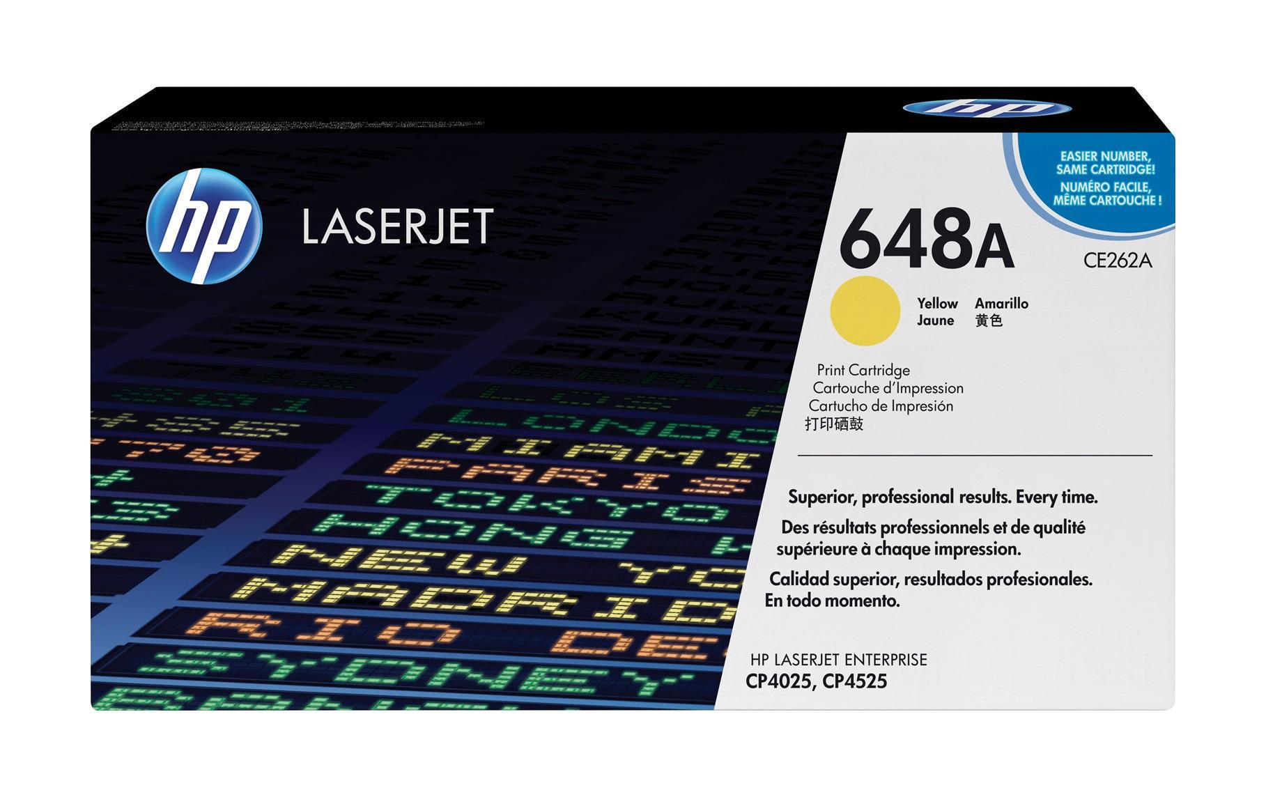 Toner Nr. 648A (CE262A) Yellow<br>Tonerkartusche