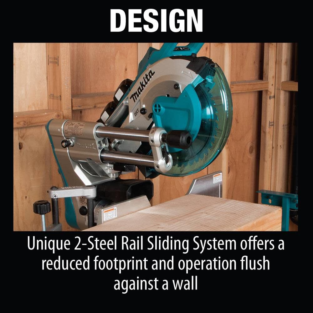 Makita 36V 18V X2 LXT Miter Saw 10" Dual Bevel Sliding with Laser Kit