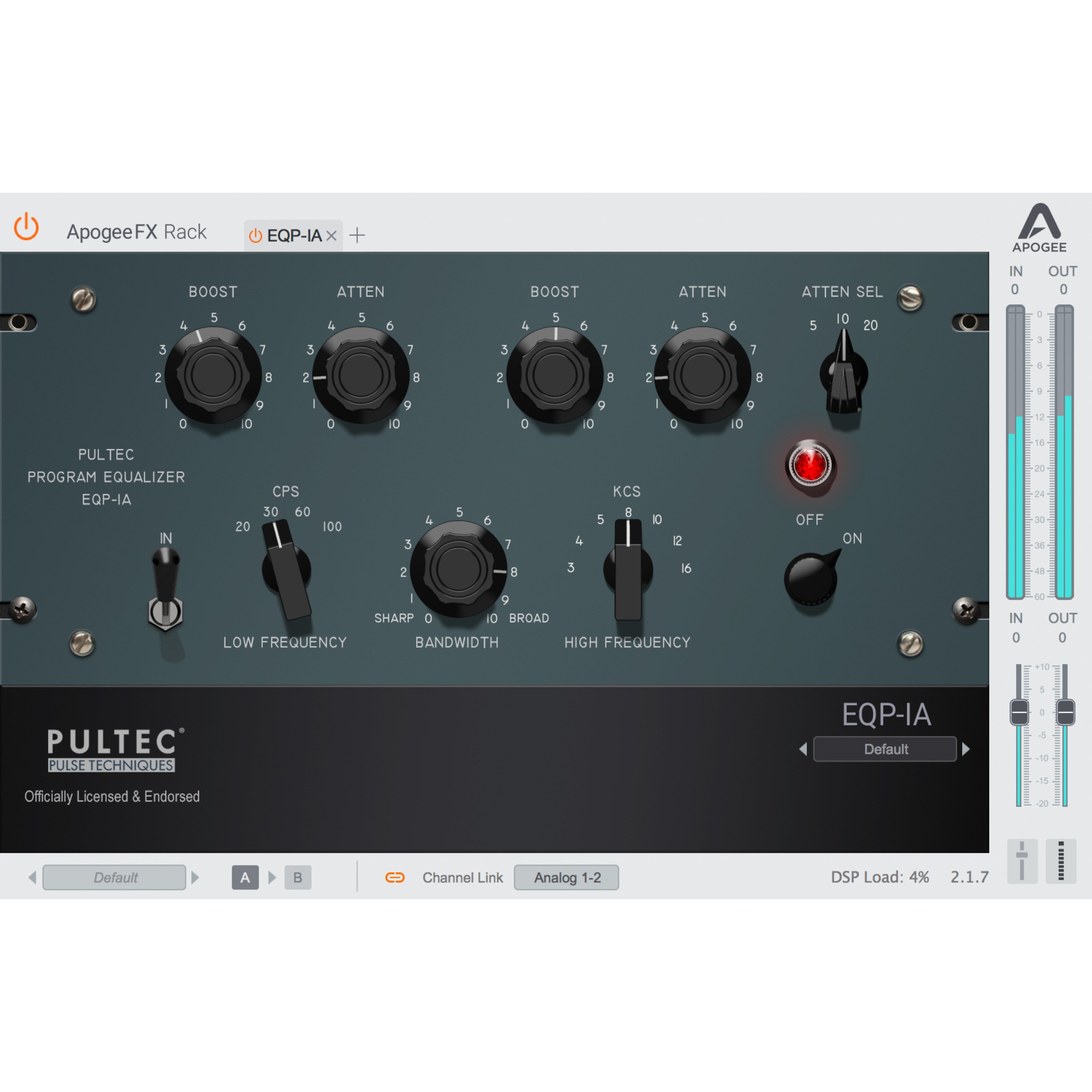 Apogee FX Rack Pultec EQP-1A (download)