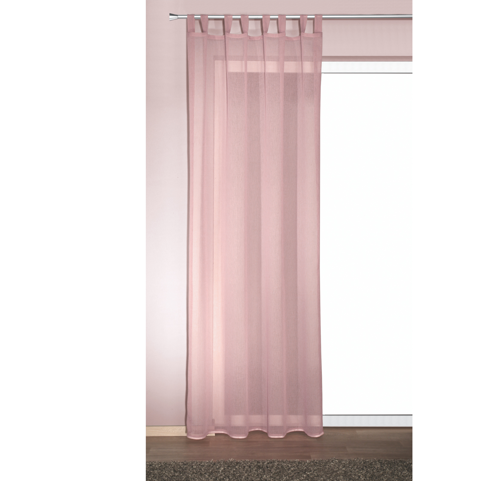 Schlaufenschal - uni rose - 135x245 cm