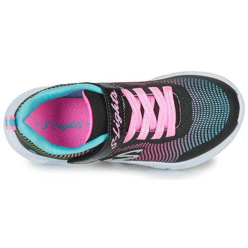 Skechers - FLICKER FLASH - Noir / Rose / Bleu