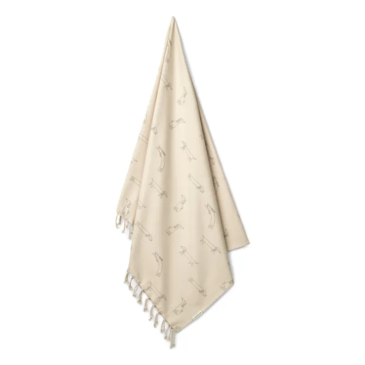 Liewood Serviette de plage Mona en coton bio | Dog/Sandy