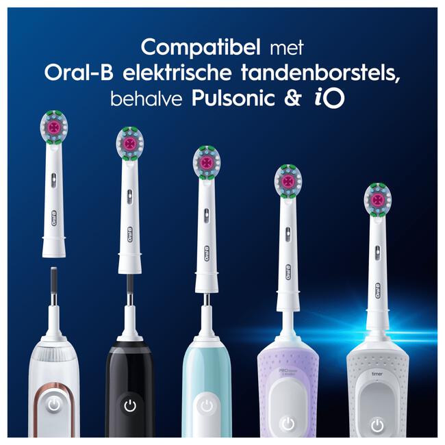Oral-B 3D White Opzetborstels Wit 4 Stuks