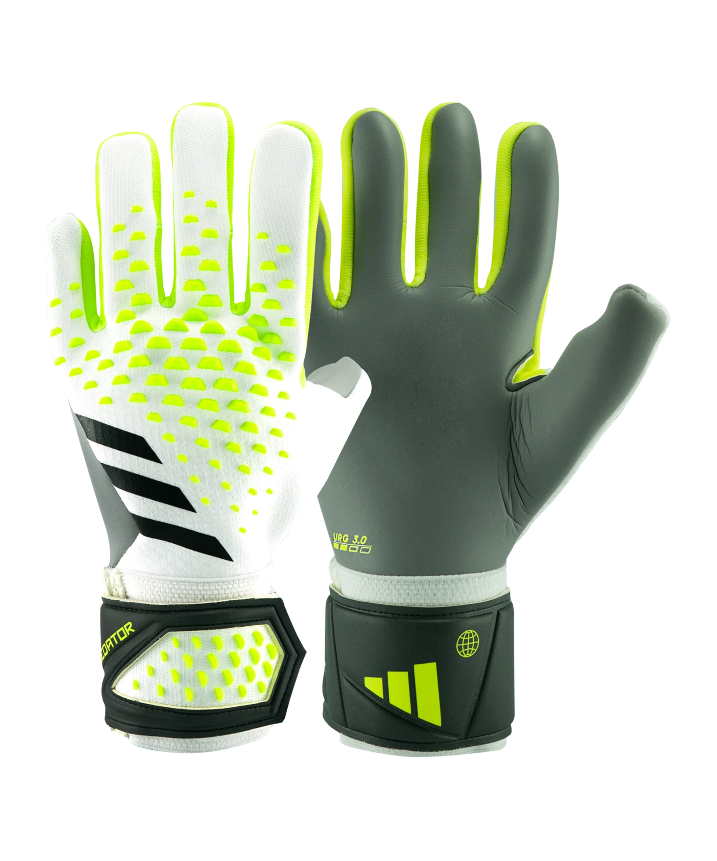 adidas Predator League Torwarthandschuhe Weiss Gelb Schwarz