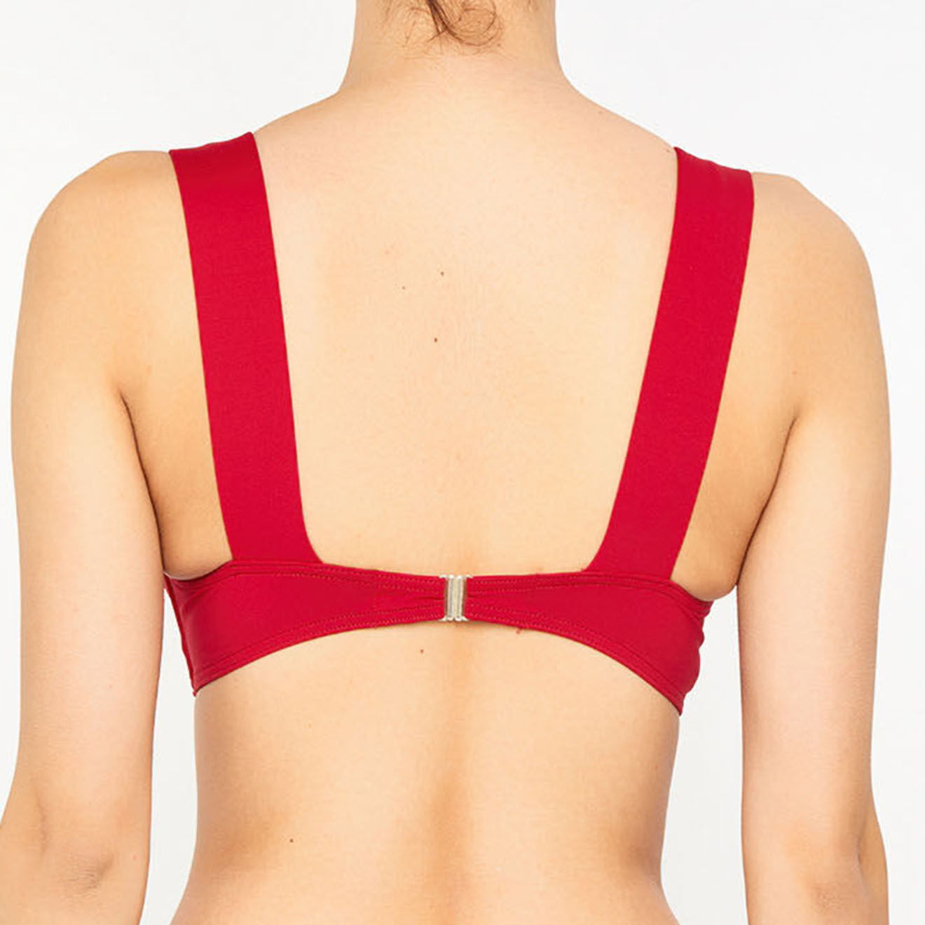 Iodus Haut de maillot de bain Must Have rouge foncé/blanc