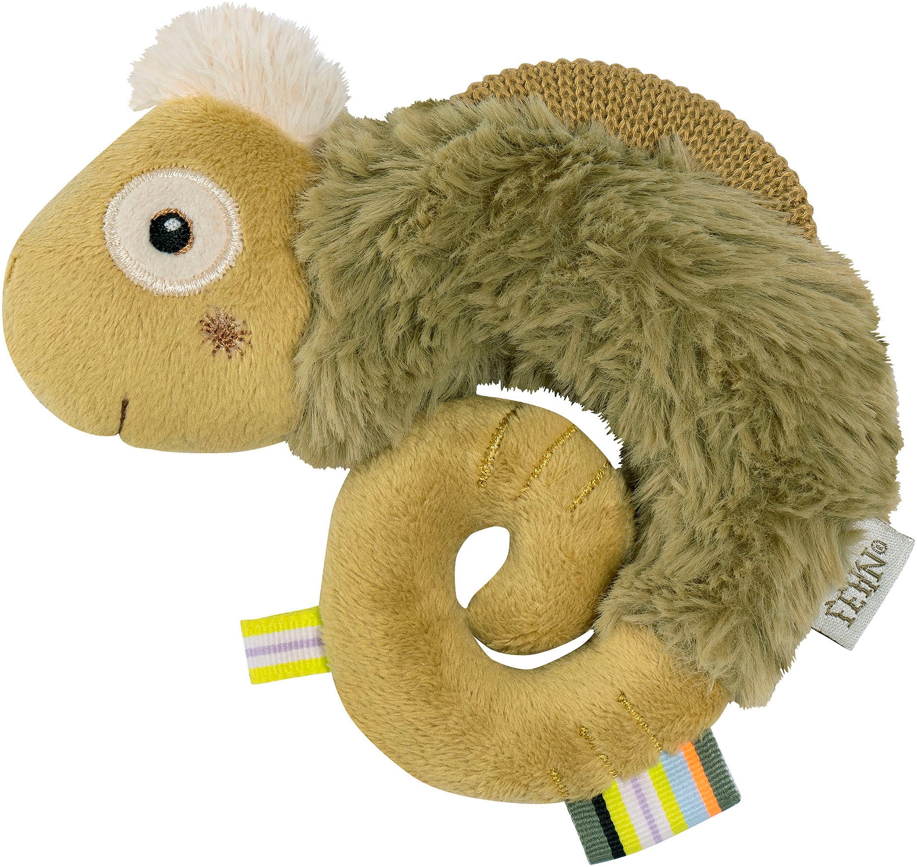 Fehn Greifspielzeug »Lazy, Crazy & Pink, Ring-Greifling Chamäleon«