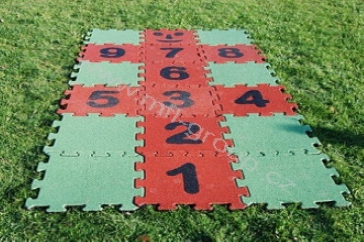 Zwarte rubbertegel 50mm - 50x50 cm - Puzzelsysteem zijpaneel