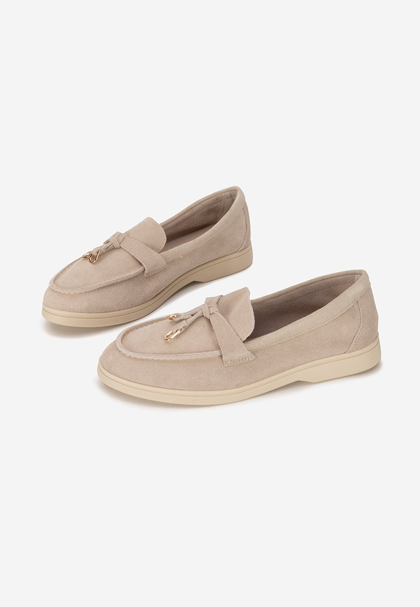 Mocassins en daim beige Ortansa