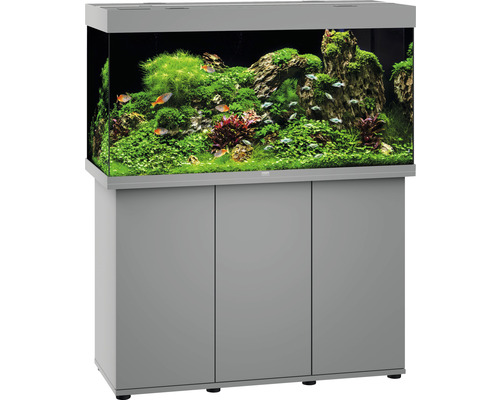 JUWEL Rio 350 SBX aquariumcombinatie met ledverlichting, verwarming, filter en grijze kast