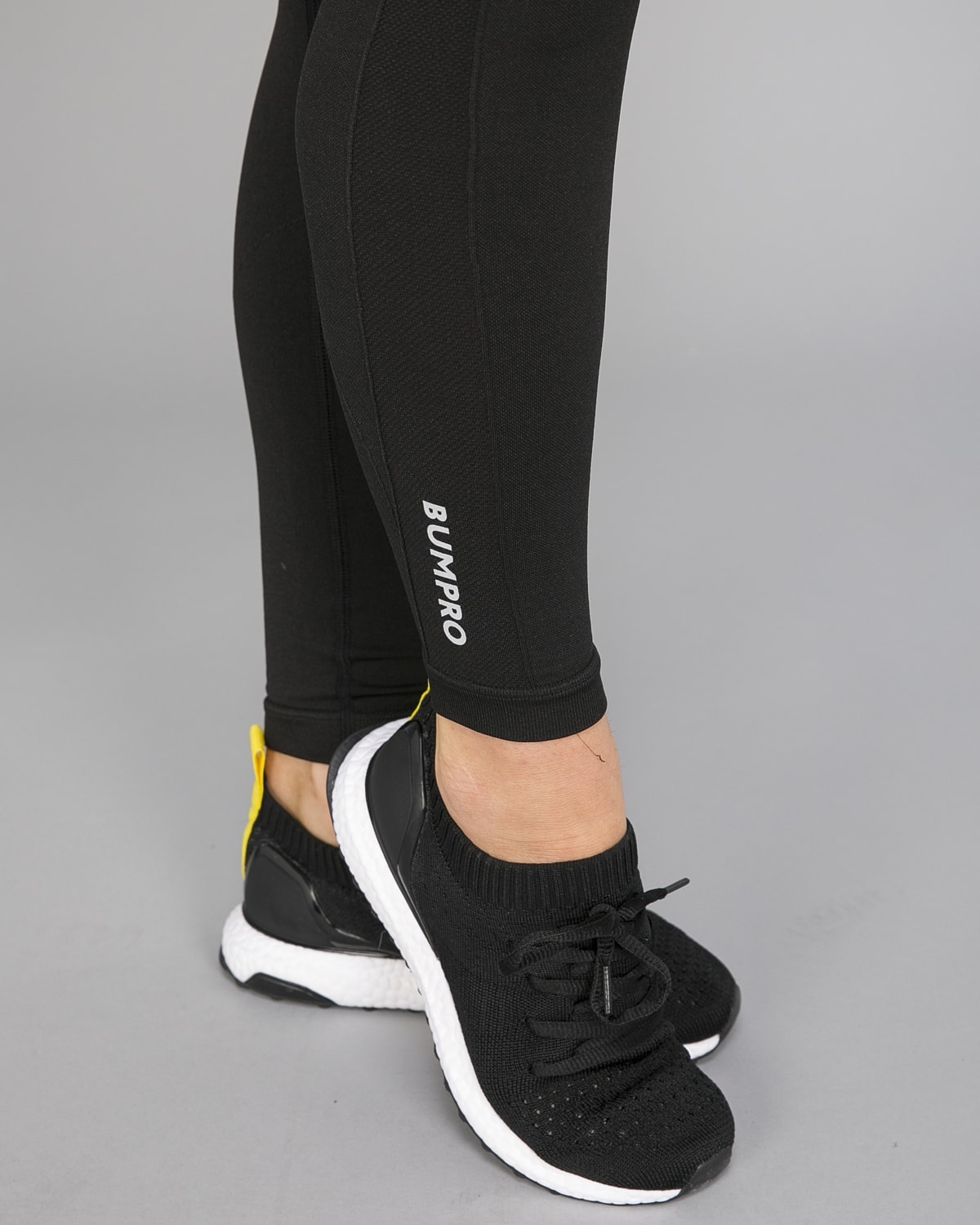 Bumpro Tights Power Up! Black &amp; Green Melange (2-pack)