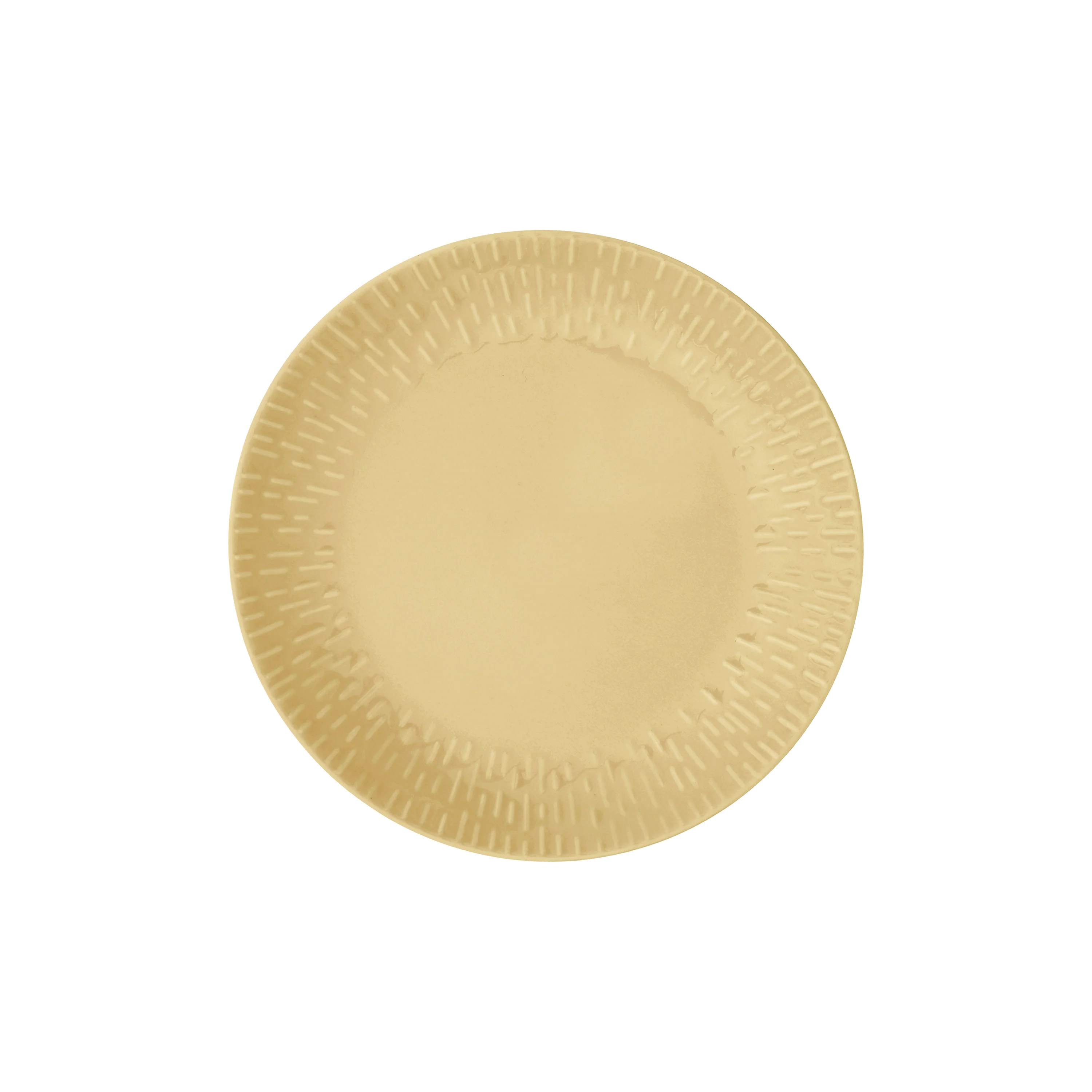 Aida  Confetti Mustard frokosttallerken m/relief - Ø24 cm.