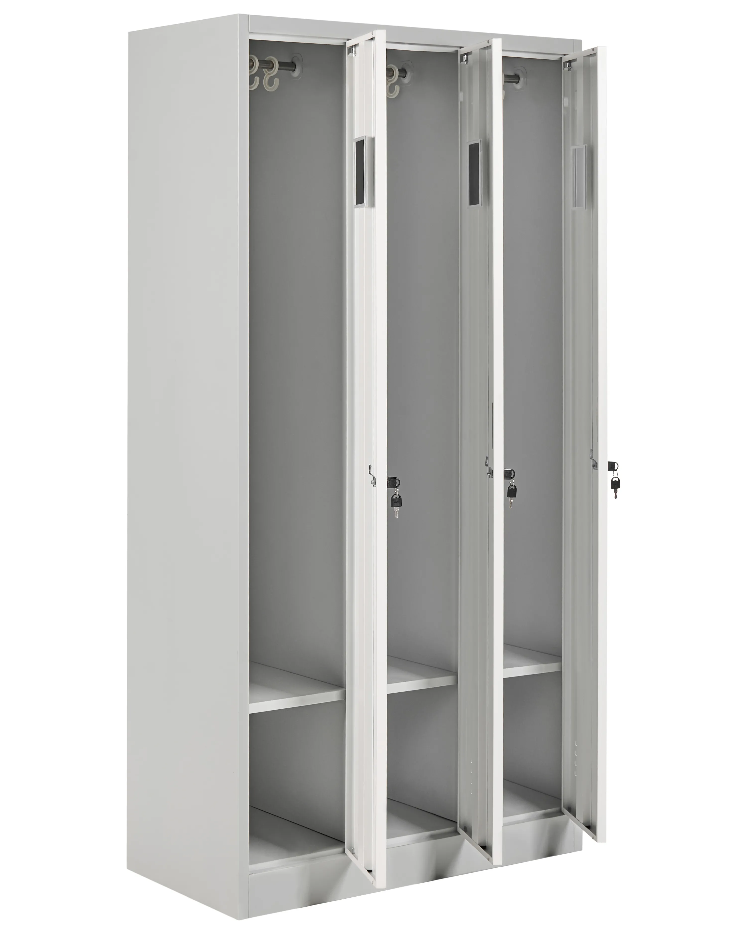 Locker met 3 deuren ATHLETE Metaal Grijs/wit