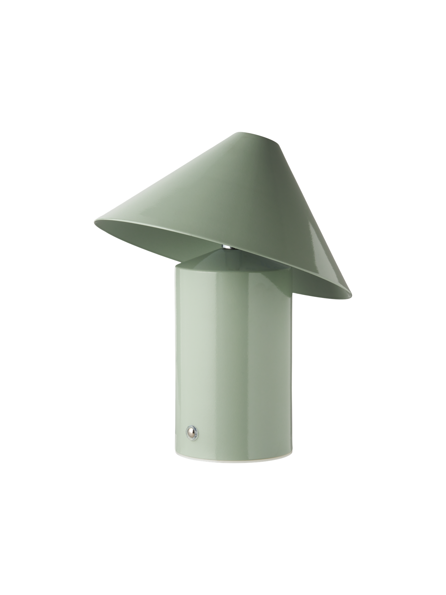 Bordlampe | Jern. Ø18 x 21,5 cm. Med USB. | Dusty Green