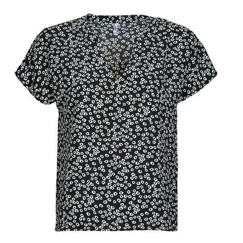 JDY - JDYLION S/S TOP - Noir / Blanc