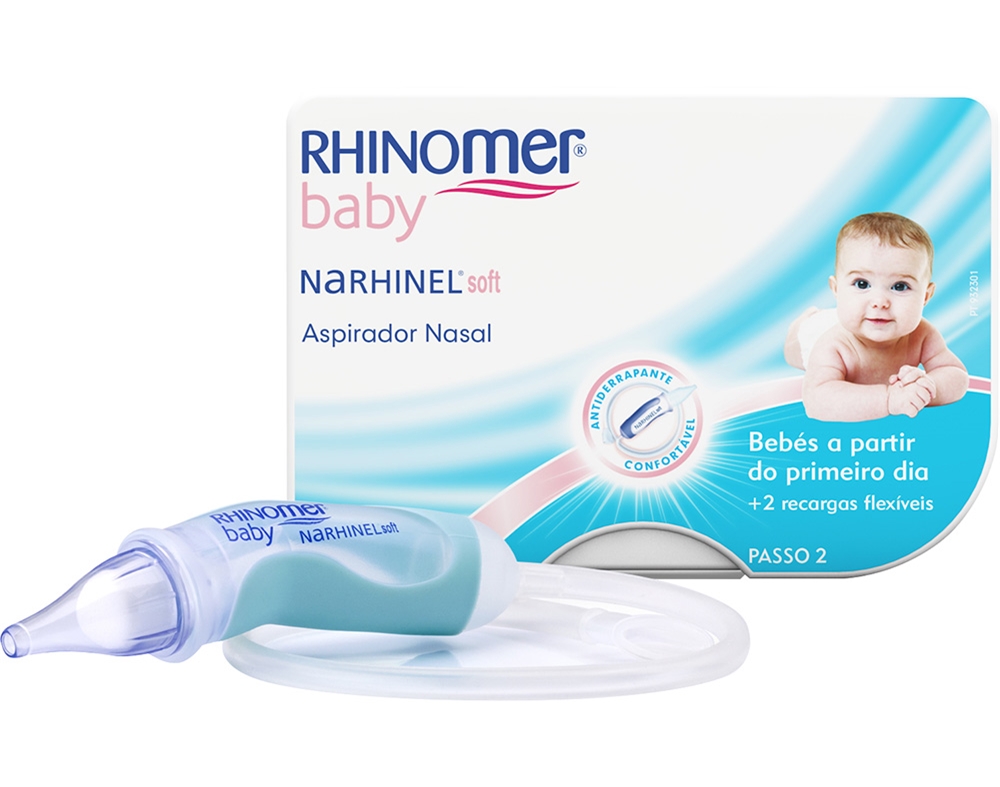 ASPIRADOR NASAL RHINOMER BABY NARHINEL 1UN  2 RECARGAS