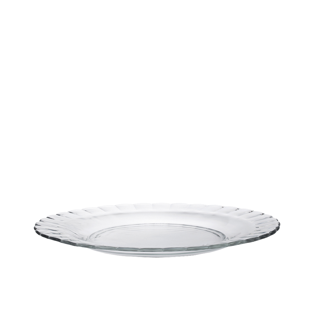 Le Picardie®  - Assiette plate en verre 23 cm & 26 cm (lot de 6)