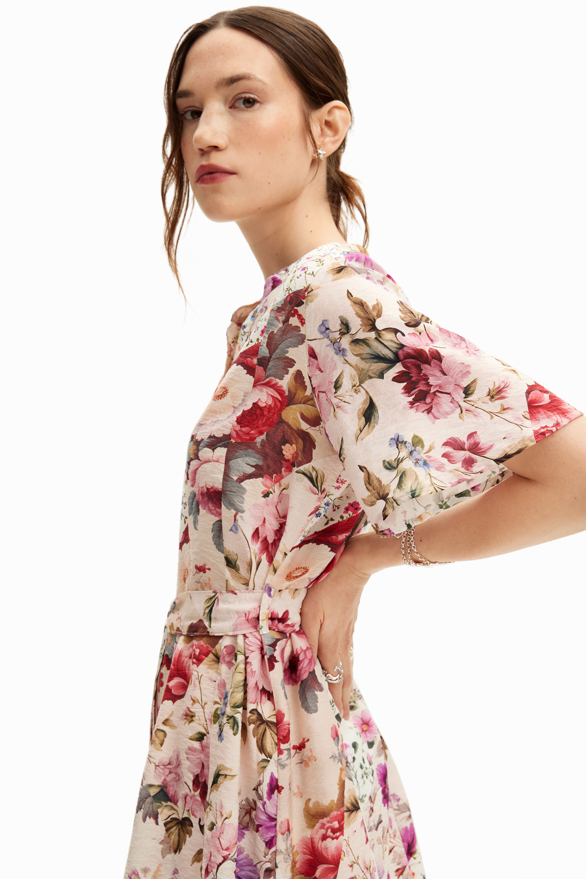 Vestido curto floral
