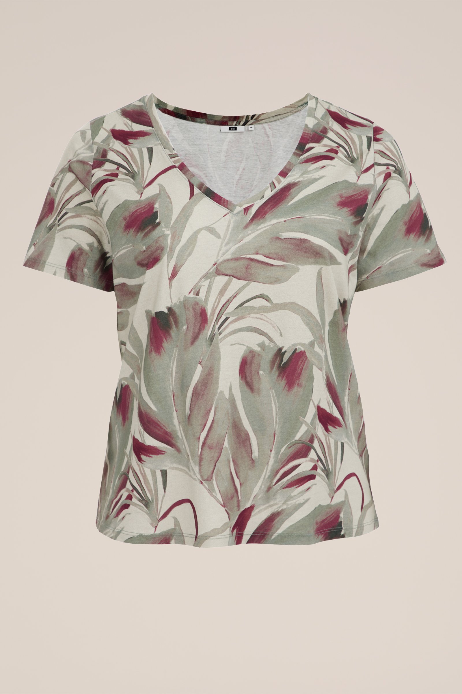 T-shirt met dessin - Curve WE Fashion Lichtgroen