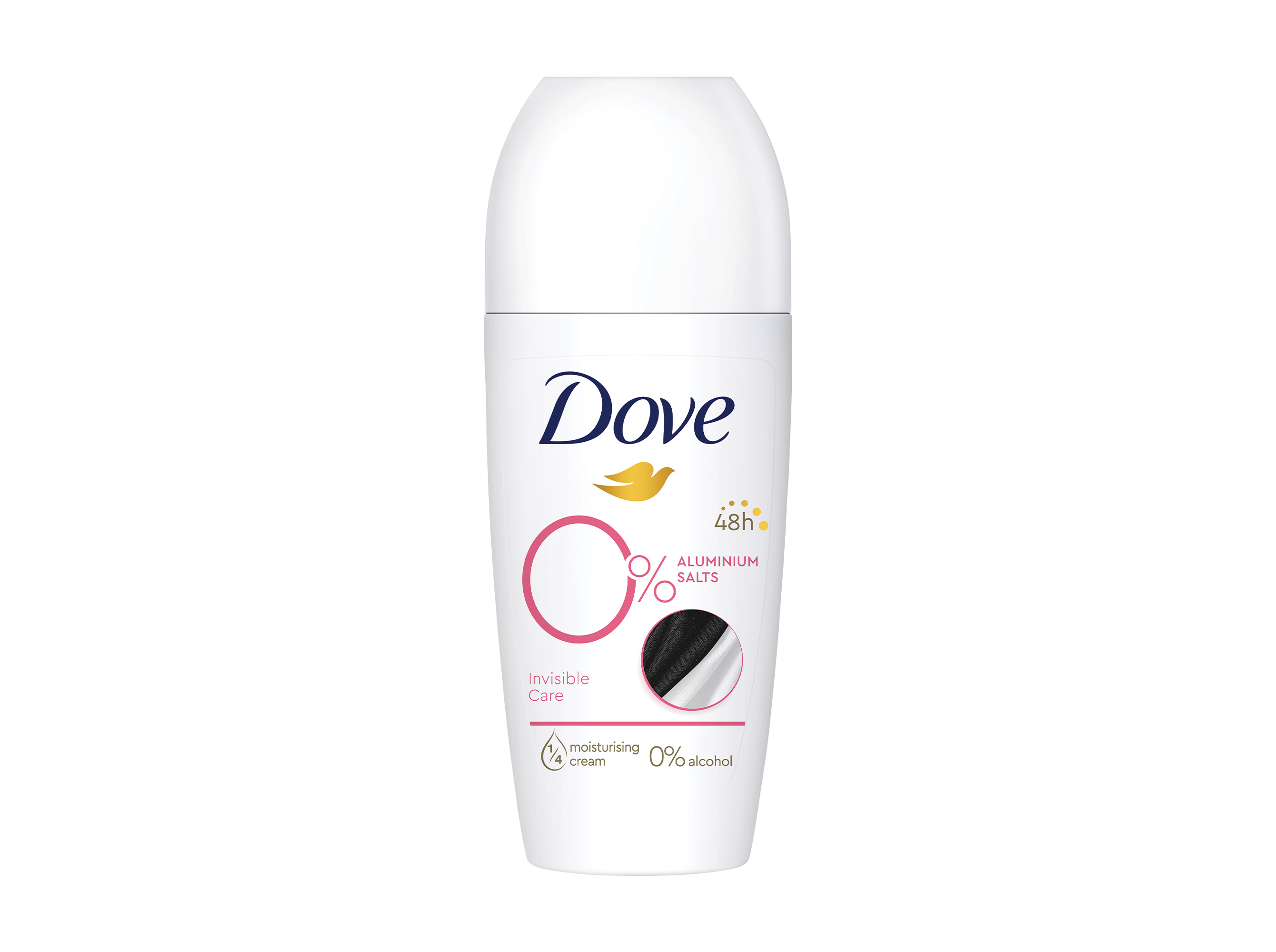 DEO ROLL-ON DOVE INVISIBLE CARE 0% ALUM 50ML