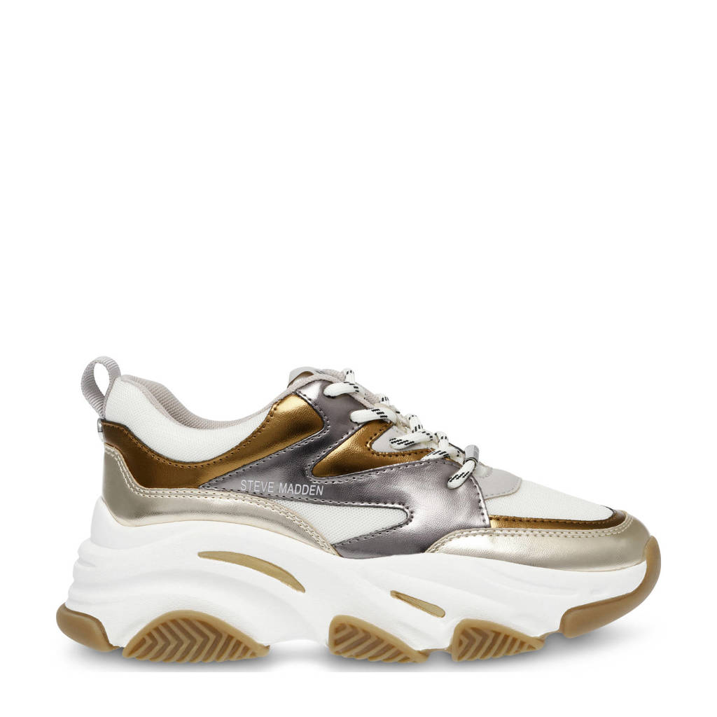 Steve Madden JProgsessivechunky sneakers zilver/goud