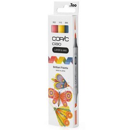Marqueur ciao, set de 3 'Brilliant Palette'