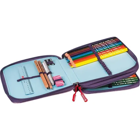 BRUNNEN Schüler-Etui XXL Unicorn Princess, gefüllt
