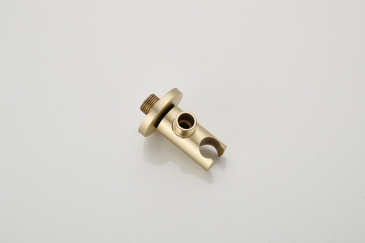 Saniclear Brass wand aansluitbocht geborsteld messing / mat goud