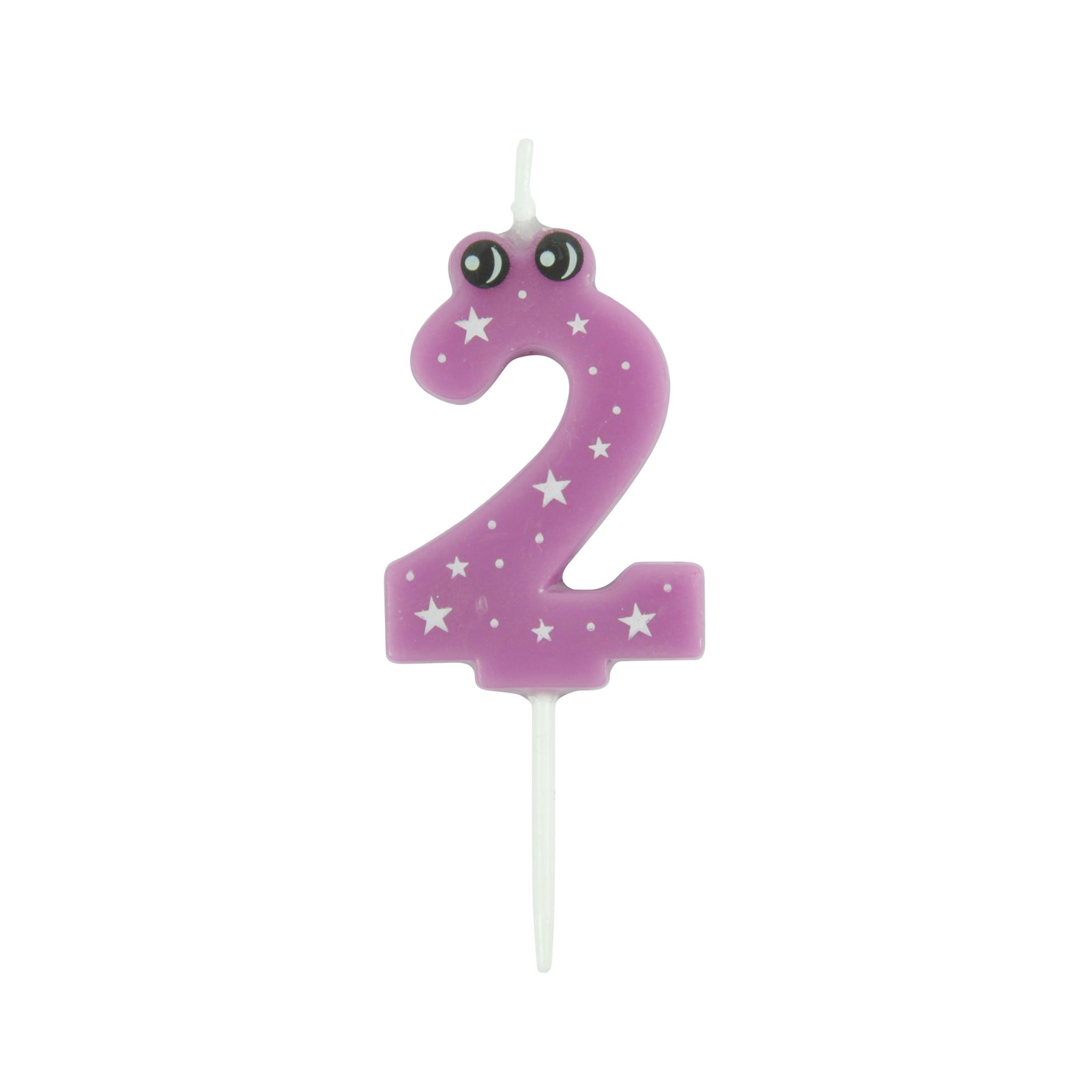 MINI BOUGIE CHIFFRE 2 H.5CM