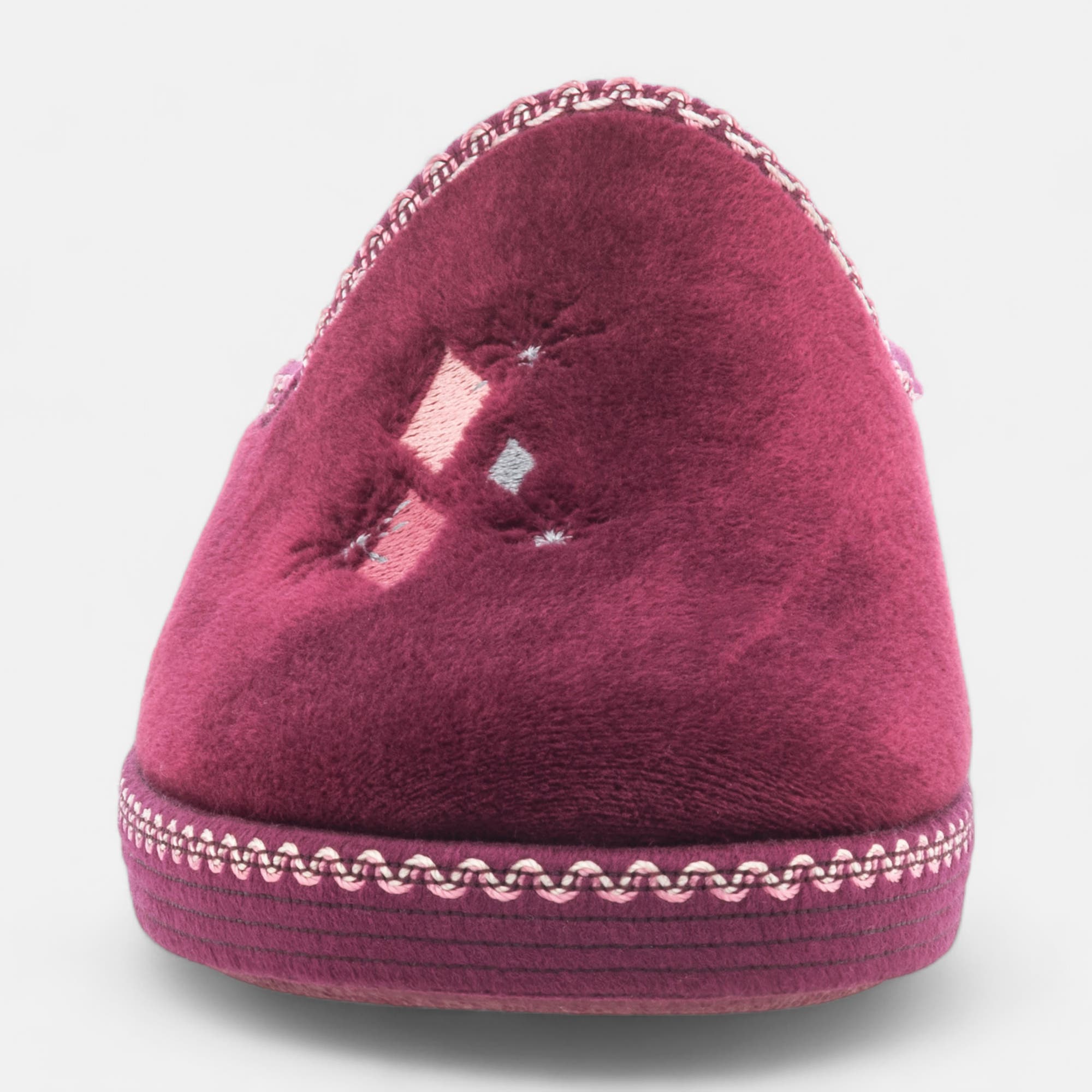 Pantoufles mules Femme bordeaux