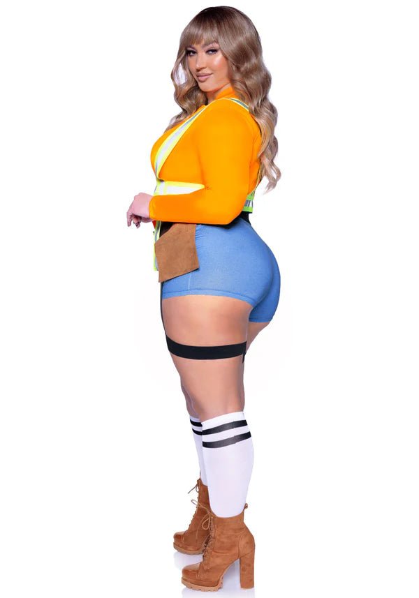 Bouw Kostuum Dames Plus Size Leg Avenue