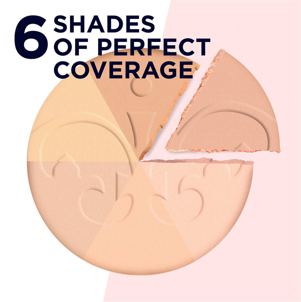 Yes, de poeder, zodat ik makeup op kan zonderStay Matte Pressed Powder - Cashmere - Beige