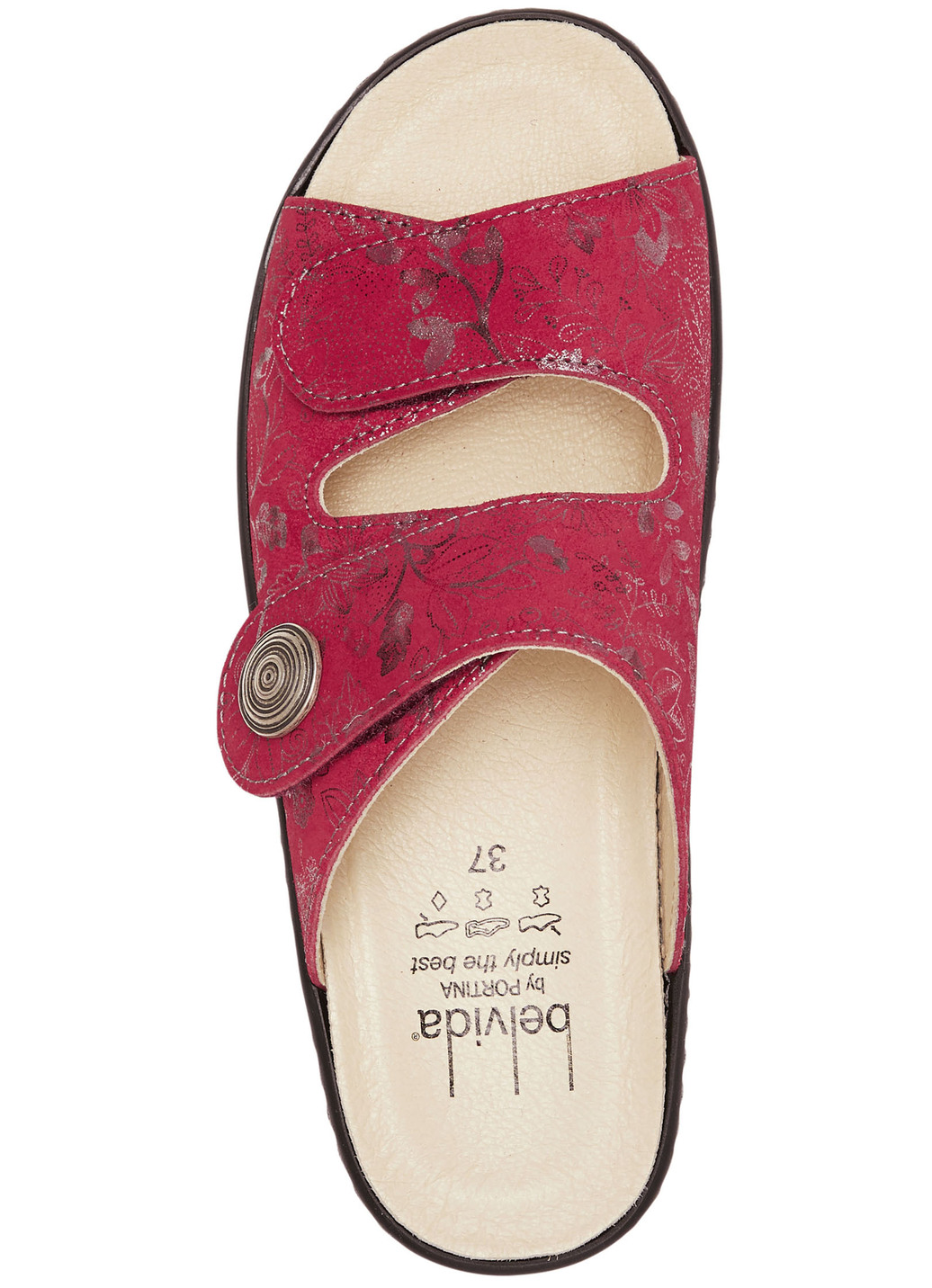 ELENA EDEN Pantolette mit zartem Metallicschimmer