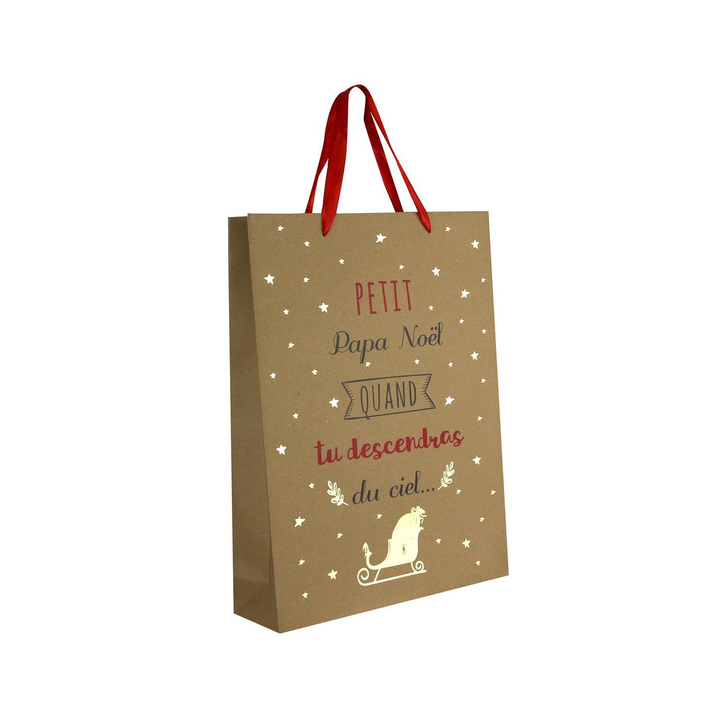 SAC CADEAU NOEL 28X8X37CM