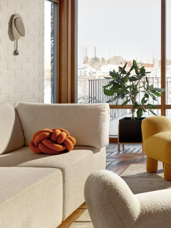 Design House Stockholm Knot kussen 30x30 grijs