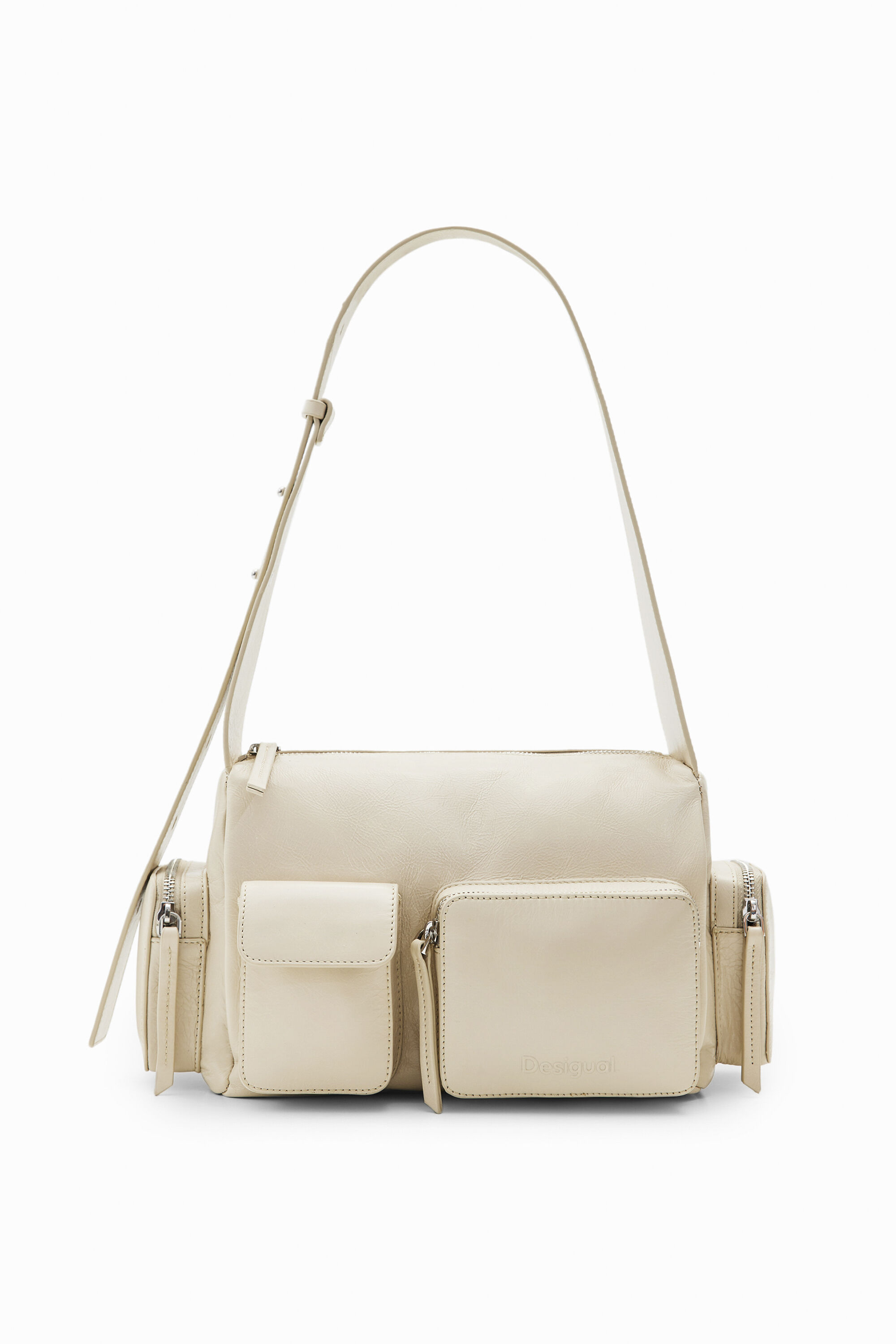 Bolso mediano piel bolsillos