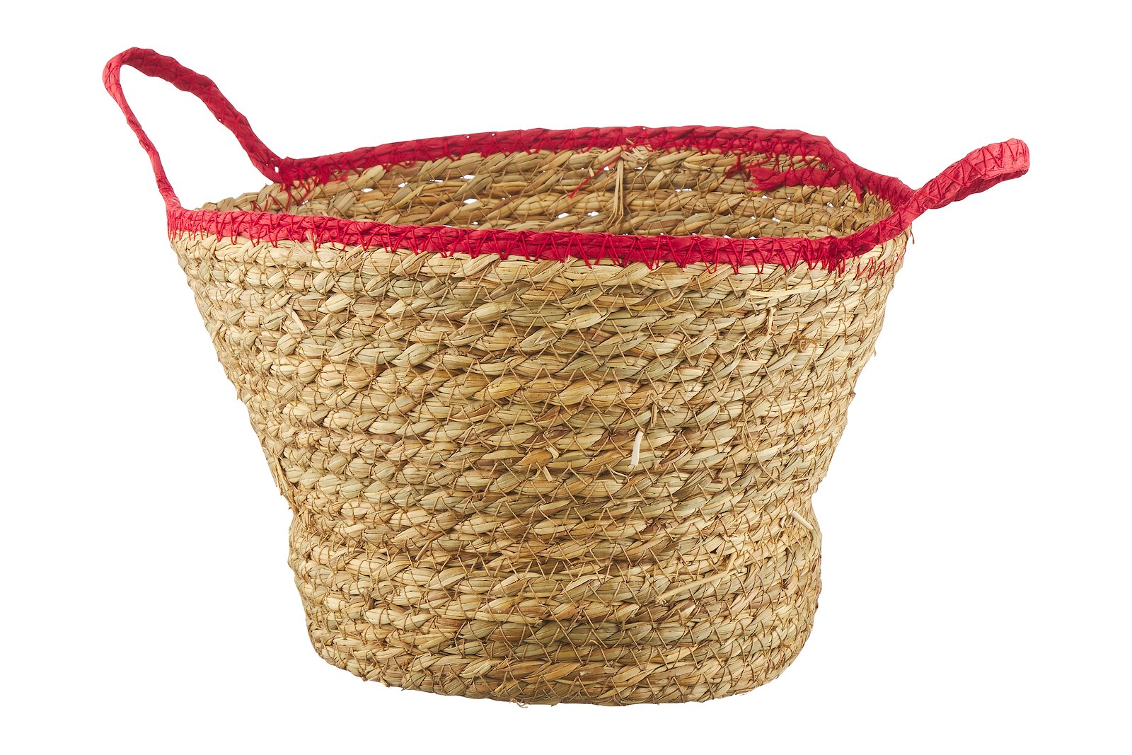 Freya kurv Natur og rød Ø21 cm