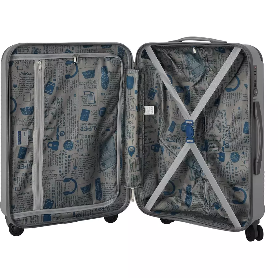 Gabol Balance - 4-Rollen-Trolley M 66 cm silver