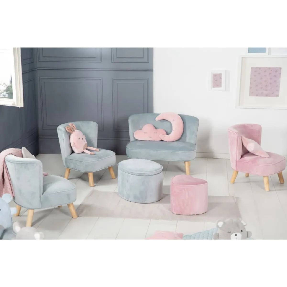 Roba Chaise Enfant Bleu Clair