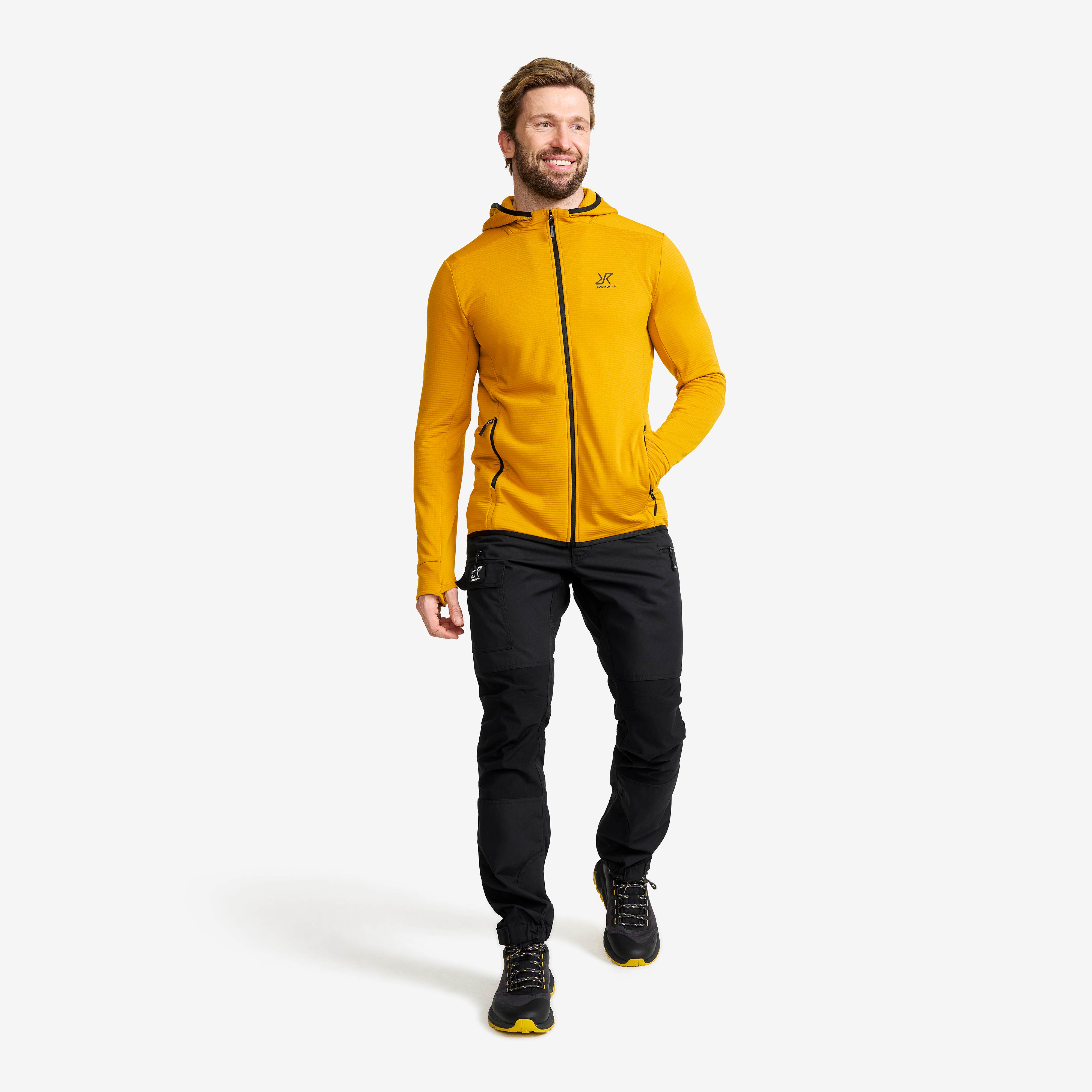 Waffle Hoodie Herre Nugget Gold