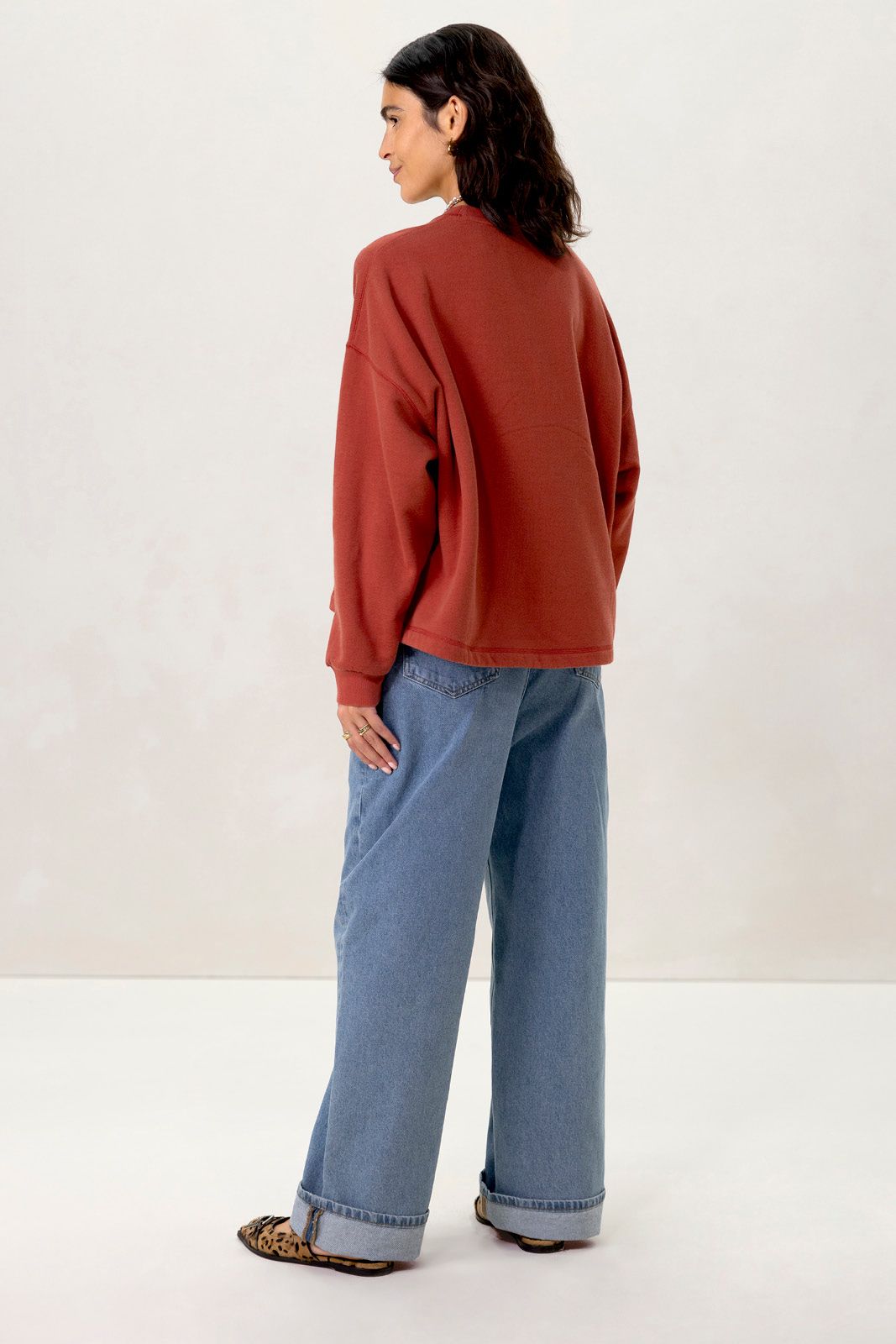 Donkerrode sweater