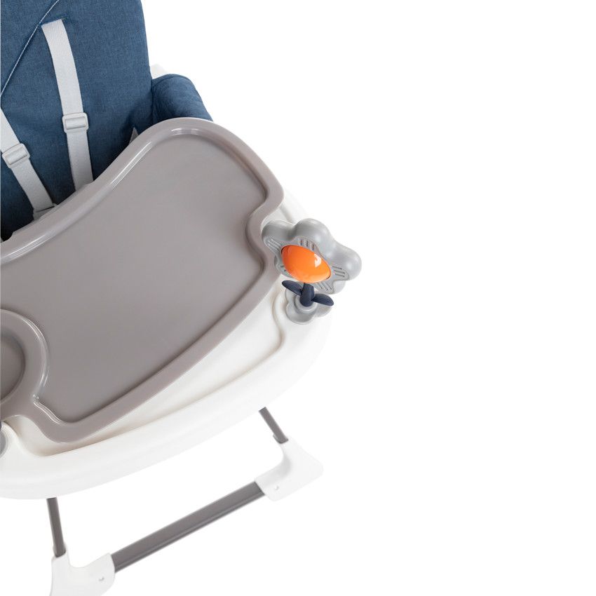 Chaise-haute fixe avec jouets intégrés - Teddy B 2.0 - Ecru
