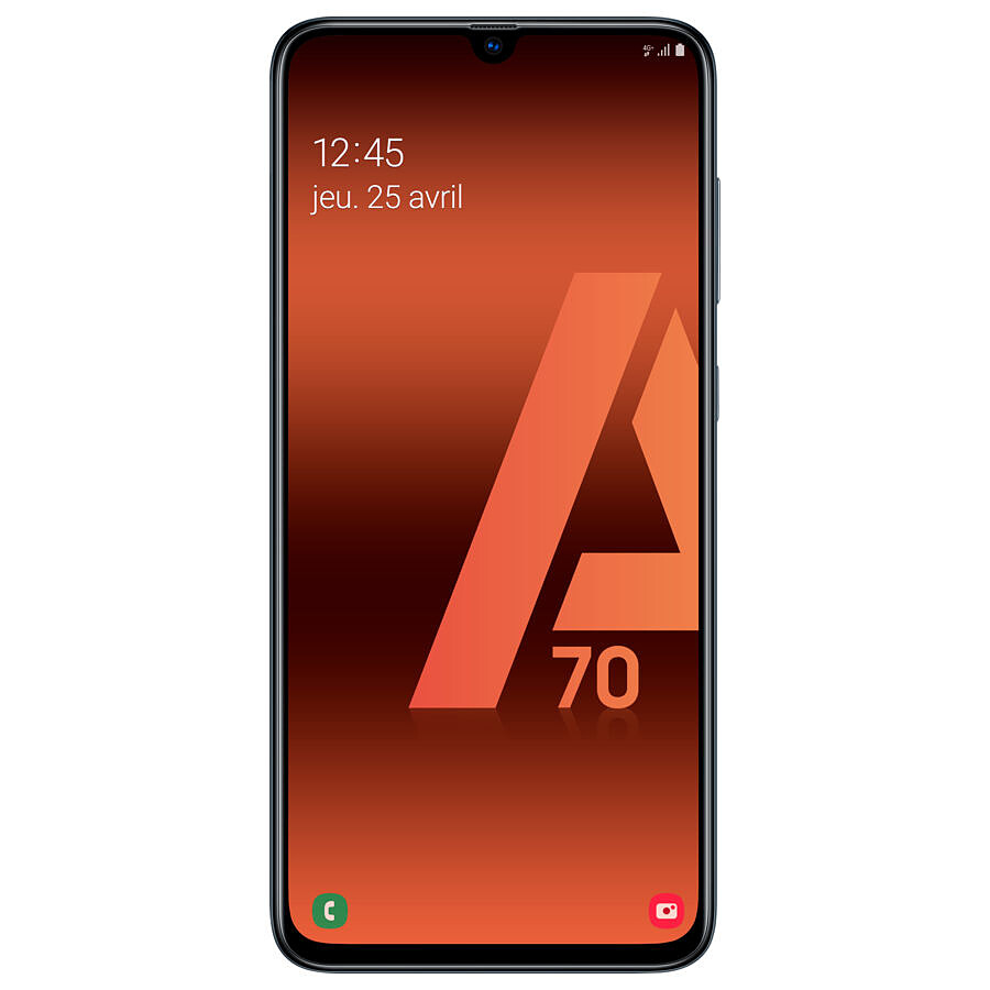 Samsung Galaxy A70 (noir) - 128 Go - 6 Go · Reconditionné