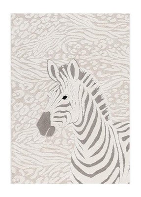 KMCarpets Gulvteppe Sebra 80x150, Creme