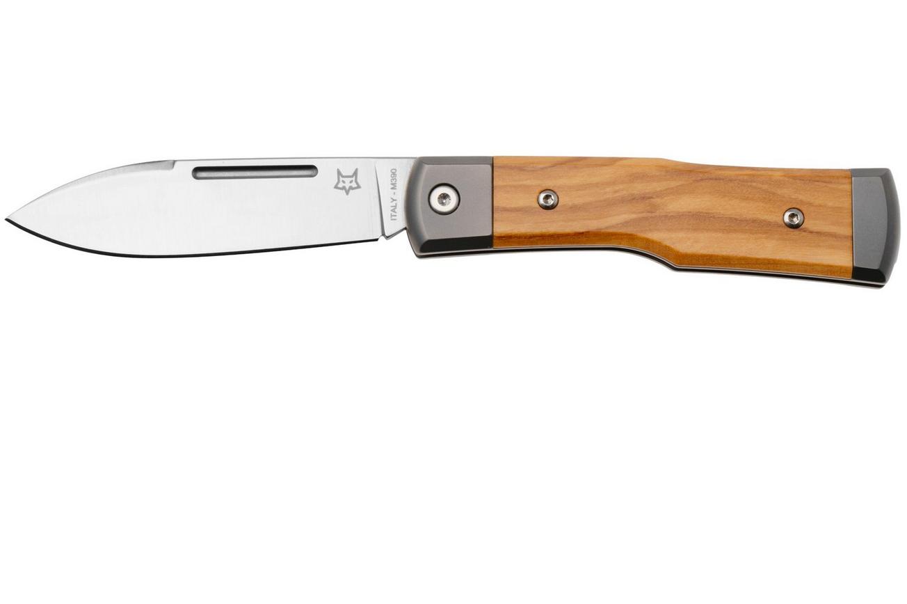 Fox Gunstock FX-558 OL Satin Böhler M390, Olive Wood, slipjoint zakmes