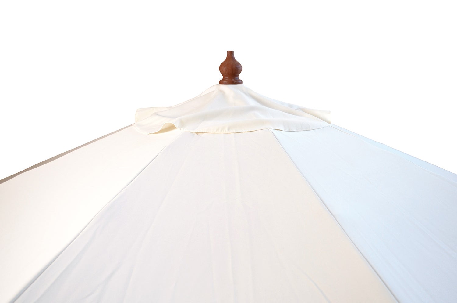Vierkante parasol, 250 cm, wit, met windopening UPF 50