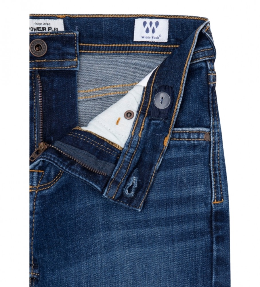 Calça jeans skinny azul marinho da Pepe Jeans.