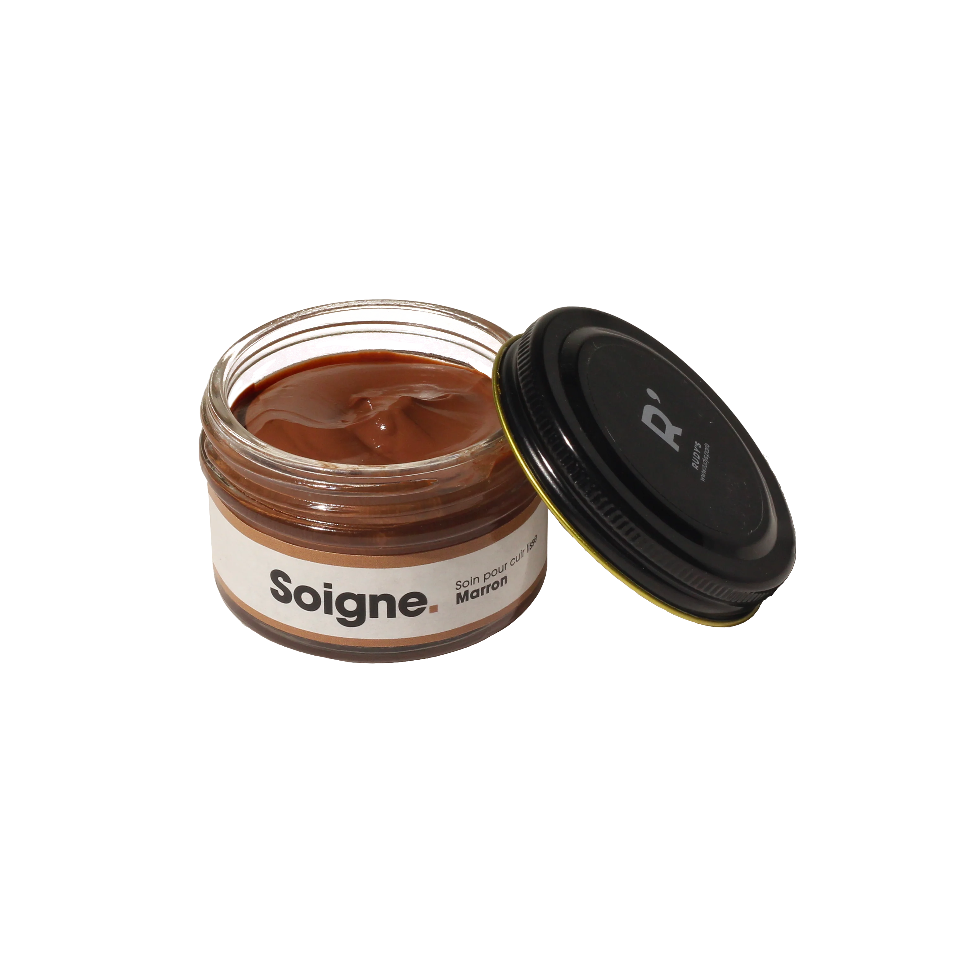 Cirage-Cirage marron pour cuir lisse et grainé